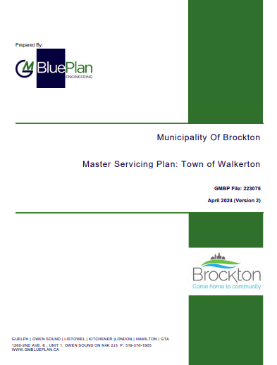 Master Servicing Plan cover page